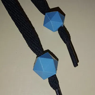 Hạt charm xúc xắc D20 (D20 beads) độc đáo cho dây giày