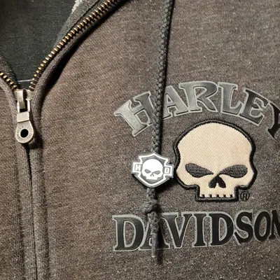 Hạt trang trí dây áo hoodie Harley Davidson Willie G in 3D siêu đẹp