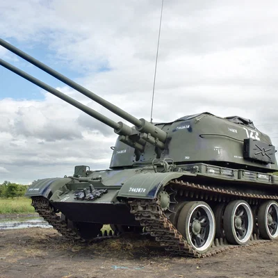 Mô hình xe tăng phòng không ZSU-57 in 3D có thể cử động tháp pháo