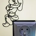 Chú Lùn Grumpy Gnome – Trang Trí Cho Ổ Cắm Điện và Công Tắc Đèn - Thumbnail 1