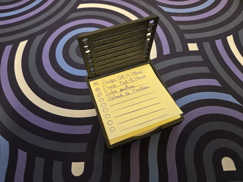 Hộp đựng giấy Post-it & Khuôn tô danh sách công việc (To-Do List) - Image 2