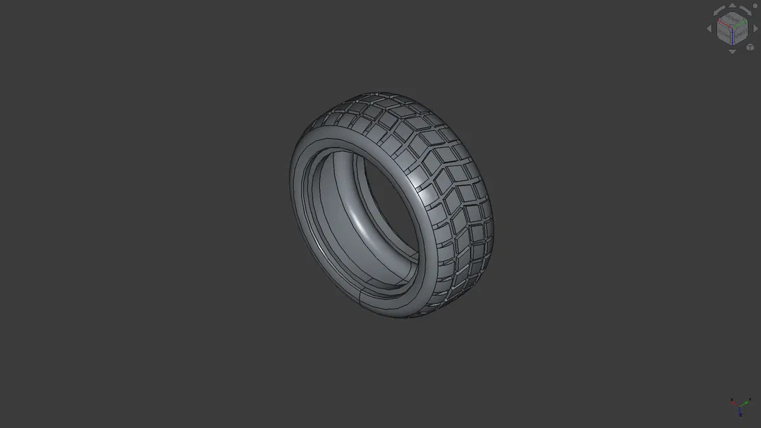 Lốp Xe Điều Khiển Từ Xa RC Tỉ Lệ 1:10 (65x26mm) - File In 3D - Image 1