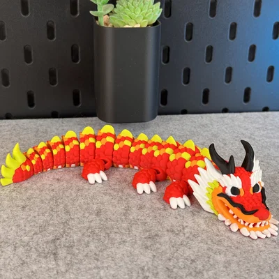Mô hình Rồng (Dragon) khớp nối linh hoạt (có thể in nhiều màu)