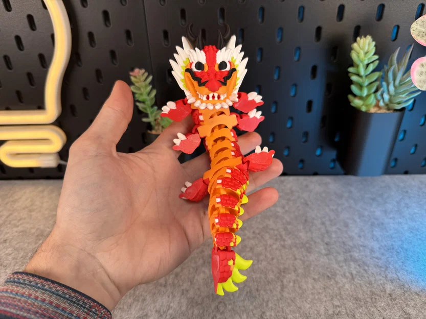 Mô hình Rồng (Dragon) khớp nối linh hoạt (có thể in nhiều màu) - Image 3