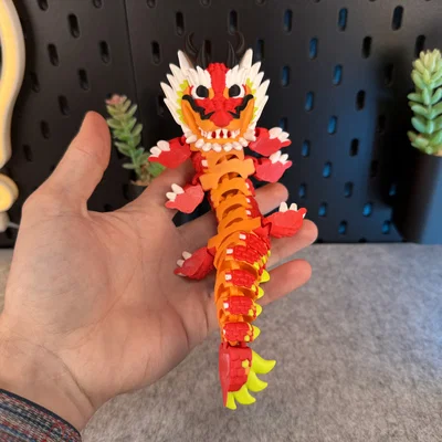 Mô hình Rồng (Dragon) khớp nối linh hoạt (có thể in nhiều màu)