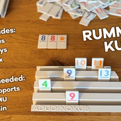 Rummikub - Bộ Game Rummy Cube Hoàn Chỉnh với Quân Bài, Khay Đựng và Hộp!