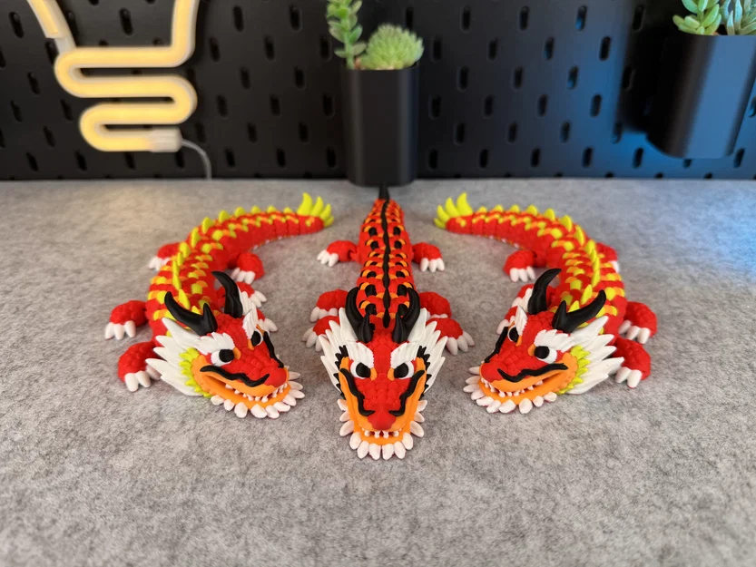 Mô hình Rồng (Dragon) khớp nối linh hoạt (có thể in nhiều màu) - Image 4