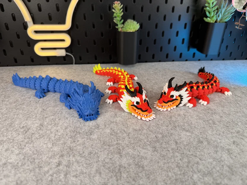 Mô hình Rồng (Dragon) khớp nối linh hoạt (có thể in nhiều màu) - Image 6