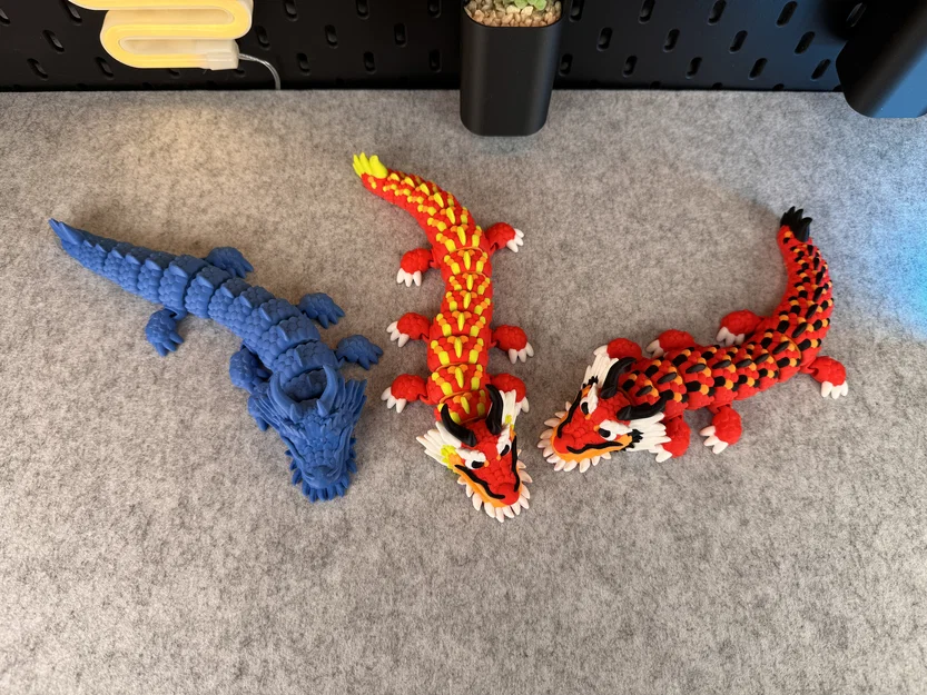 Mô hình Rồng (Dragon) khớp nối linh hoạt (có thể in nhiều màu) - Image 7