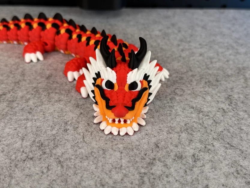 Mô hình Rồng (Dragon) khớp nối linh hoạt (có thể in nhiều màu) - Image 10