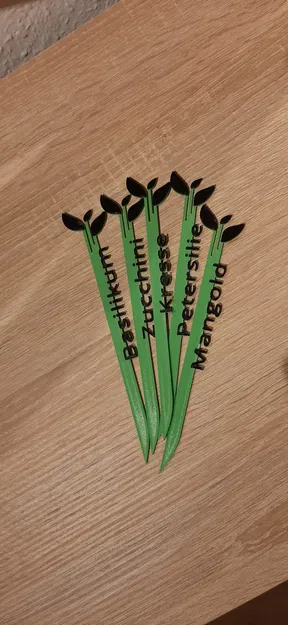 Nhãn dán cây trồng (Plant labels) - Phiên bản tiếng Đức - Image 1