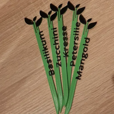 Nhãn dán cây trồng (Plant labels) - Phiên bản tiếng Đức