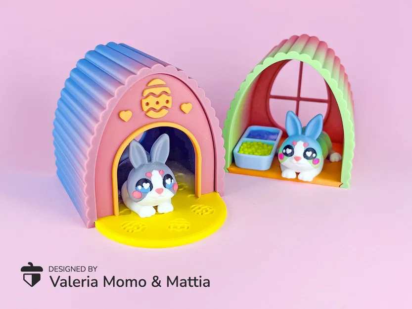 Diorama Cho Thú Cưng Flexi Đáng Yêu, Phiên Bản Chú Thỏ Cute - Image 1