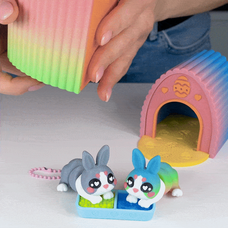 Diorama Cho Thú Cưng Flexi Đáng Yêu, Phiên Bản Chú Thỏ Cute - Image 2