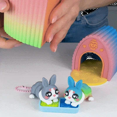 Diorama Cho Thú Cưng Flexi Đáng Yêu, Phiên Bản Chú Thỏ Cute
