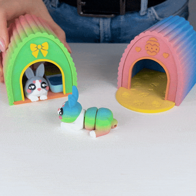 Diorama Cho Thú Cưng Flexi Đáng Yêu, Phiên Bản Chú Thỏ Cute - Thumbnail 4