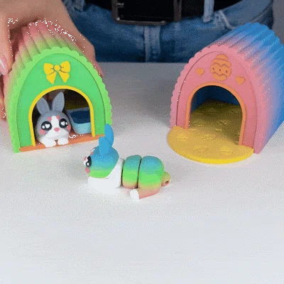 Diorama Cho Thú Cưng Flexi Đáng Yêu, Phiên Bản Chú Thỏ Cute