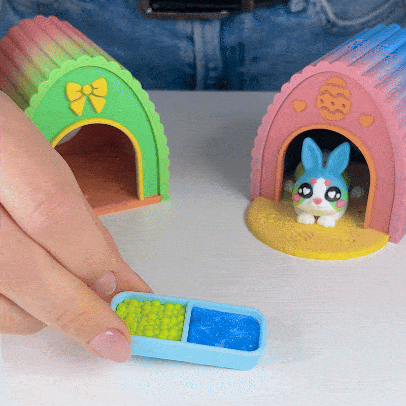 Diorama Cho Thú Cưng Flexi Đáng Yêu, Phiên Bản Chú Thỏ Cute - Thumbnail 6