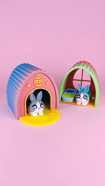 Diorama Cho Thú Cưng Flexi Đáng Yêu, Phiên Bản Chú Thỏ Cute - Image 12