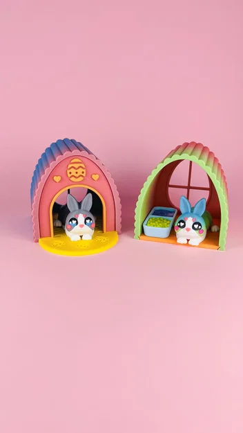 Diorama Cho Thú Cưng Flexi Đáng Yêu, Phiên Bản Chú Thỏ Cute - Image 13