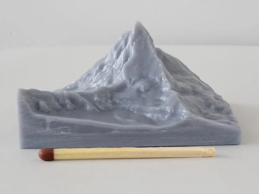 Mô hình 3D đỉnh núi Matterhorn từ dữ liệu địa hình thực tế - Image 2