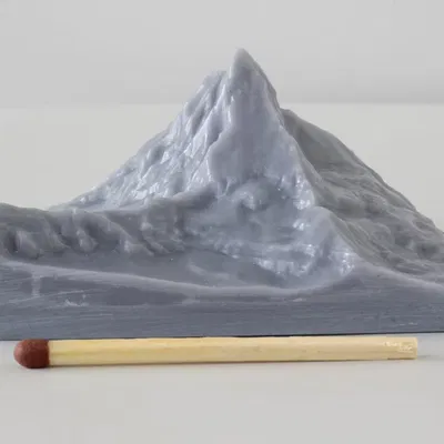 Mô hình 3D đỉnh núi Matterhorn từ dữ liệu địa hình thực tế