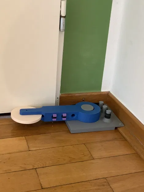 Bộ đóng cửa tự động bằng dây thun siêu đơn giản - Image 1