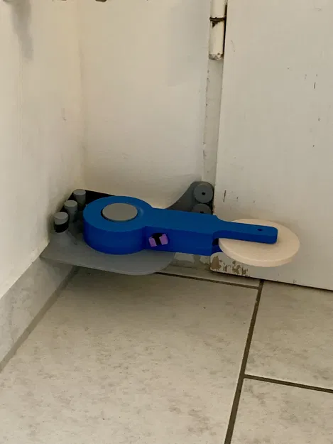 Bộ đóng cửa tự động bằng dây thun siêu đơn giản - Image 2