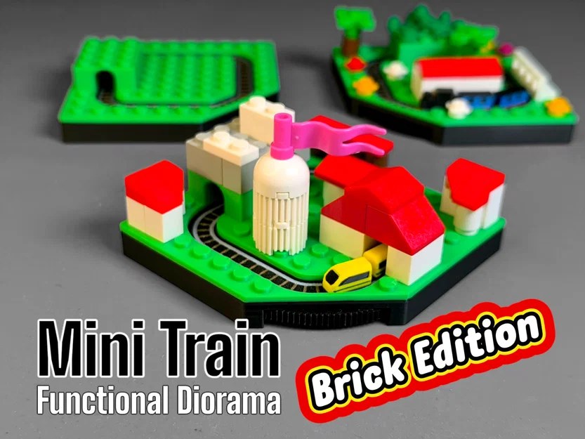 Mini Train - Mô hình tàu hỏa kết hợp gạch lắp ráp diorama - Image 1
