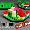 Mini Train - Mô hình tàu hỏa kết hợp gạch lắp ráp diorama - Thumbnail 1