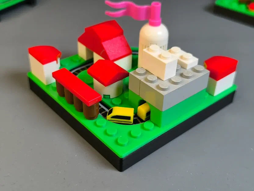 Mini Train - Mô hình tàu hỏa kết hợp gạch lắp ráp diorama - Image 4