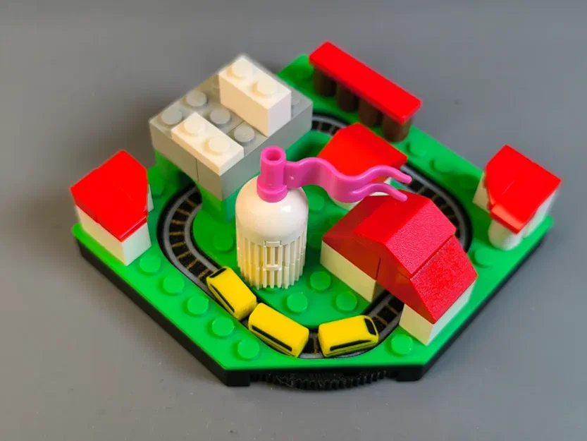 Mini Train - Mô hình tàu hỏa kết hợp gạch lắp ráp diorama - Image 5