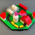 Mini Train - Mô hình tàu hỏa kết hợp gạch lắp ráp diorama - Thumbnail 5