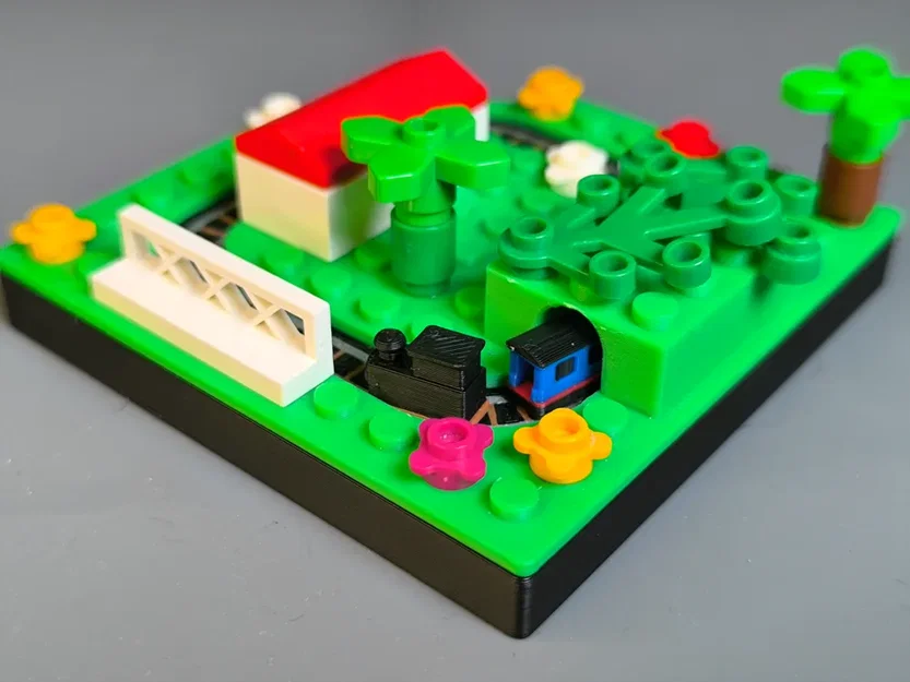 Mini Train - Mô hình tàu hỏa kết hợp gạch lắp ráp diorama - Image 7