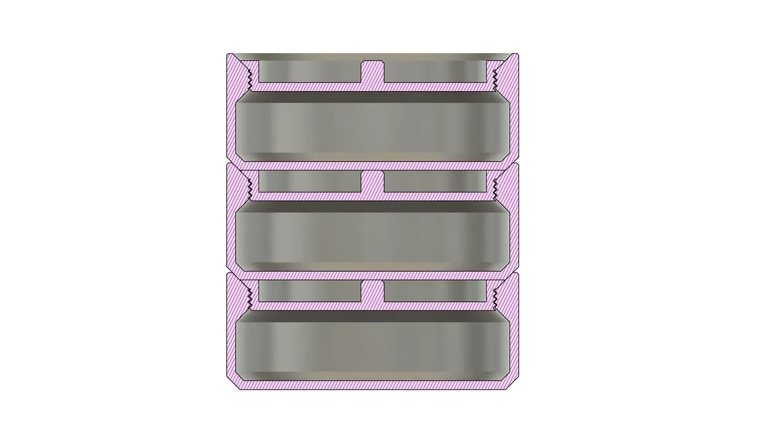 Hộp đựng tròn xếp chồng - Image 2