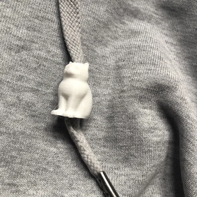 Phụ kiện in 3D chặn dây áo hoodie hình chú mèo Cute Cat Beats