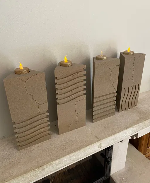 Bộ đá nguyên tố The Fifth Element 1:1 - Đế nến tealight - Image 1