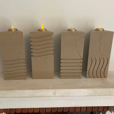 Bộ đá nguyên tố The Fifth Element 1:1 - Đế nến tealight