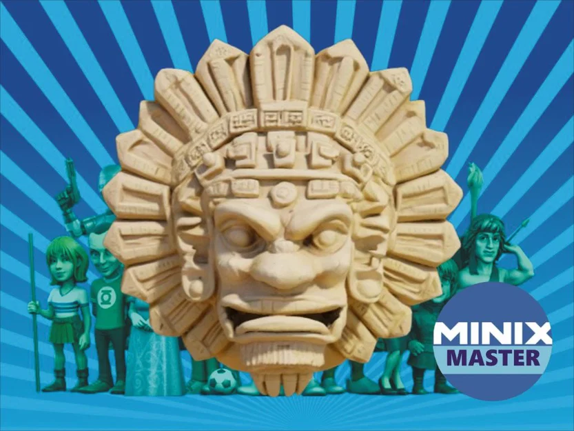 Mô hình phù điêu Aztec (Aztec Fountain Relief) trang trí đẹp mắt - Image 1