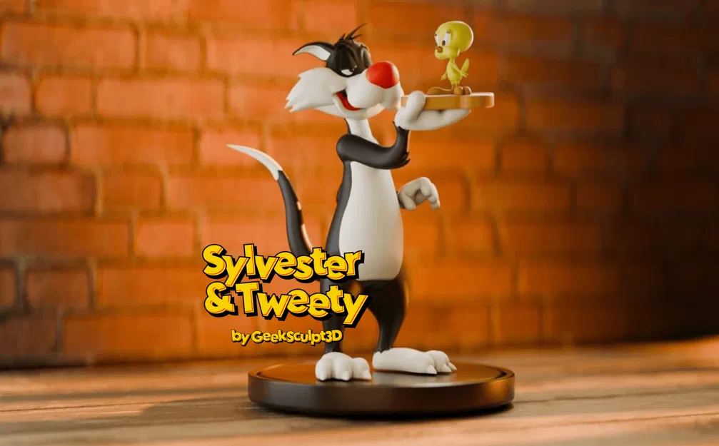 Mô hình Sylvester và Tweety dành cho fan của Looney Tunes - Image 1