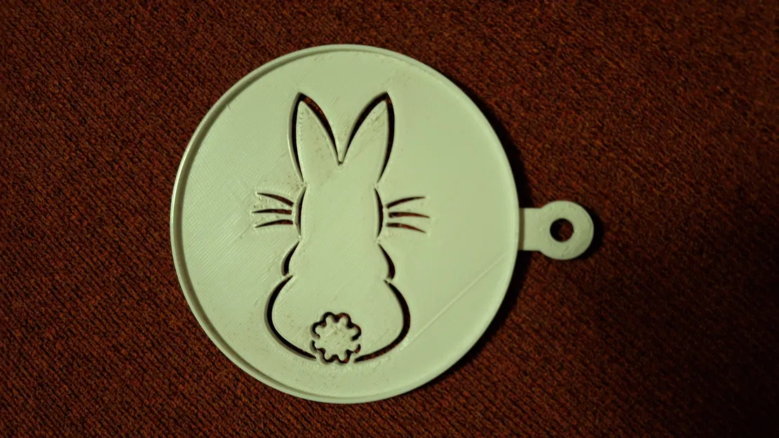 Khuôn rắc bột trang trí cà phê chủ đề Phục Sinh (Easter cappuccino decoration) - Image 2