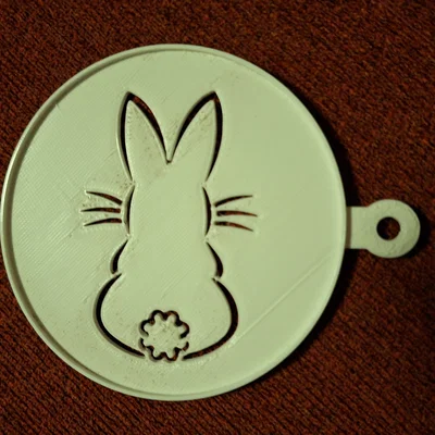 Khuôn rắc bột trang trí cà phê chủ đề Phục Sinh (Easter cappuccino decoration)