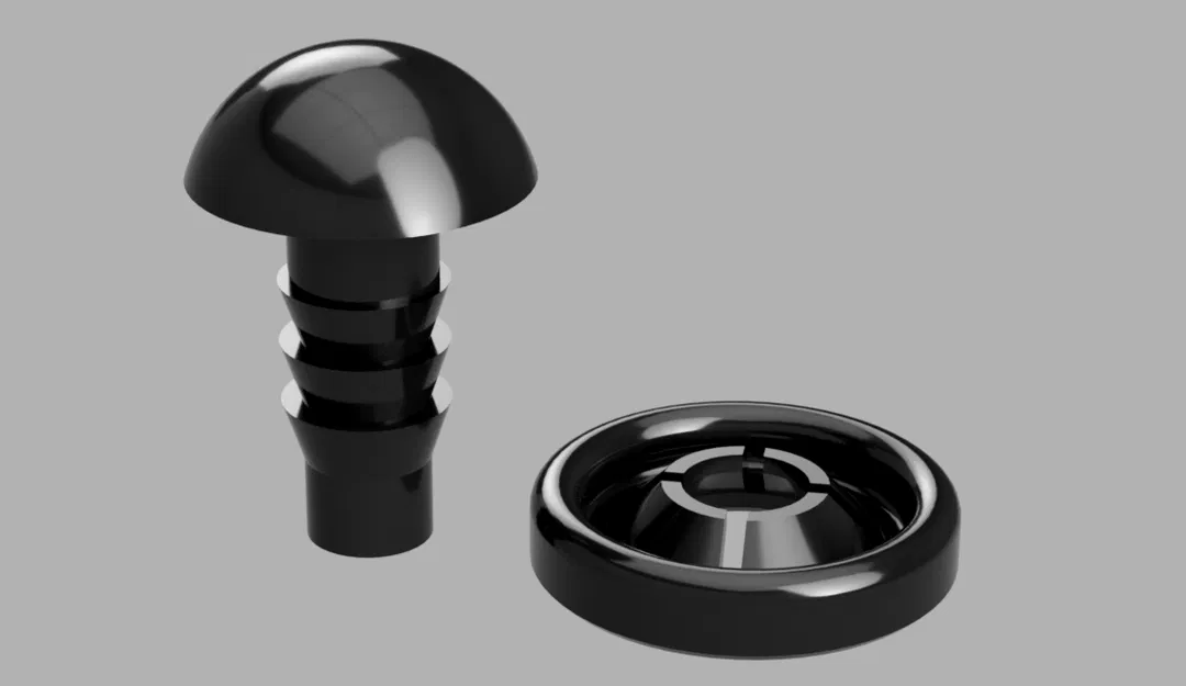 Mắt nhựa an toàn đi kèm vòng giữ - Image 3