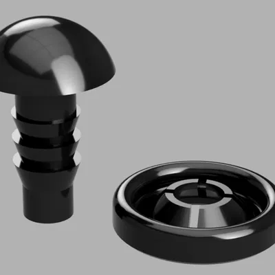 Mắt nhựa an toàn đi kèm vòng giữ