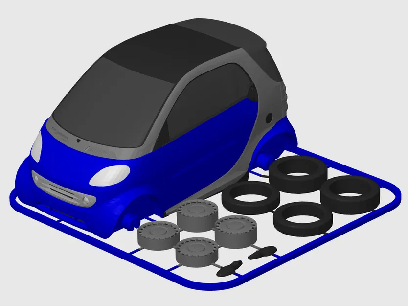 Mô hình Smart 450 / ForTwo Kit Card (tỷ lệ 1:24) - Image 2