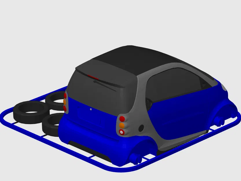Mô hình Smart 450 / ForTwo Kit Card (tỷ lệ 1:24) - Image 3