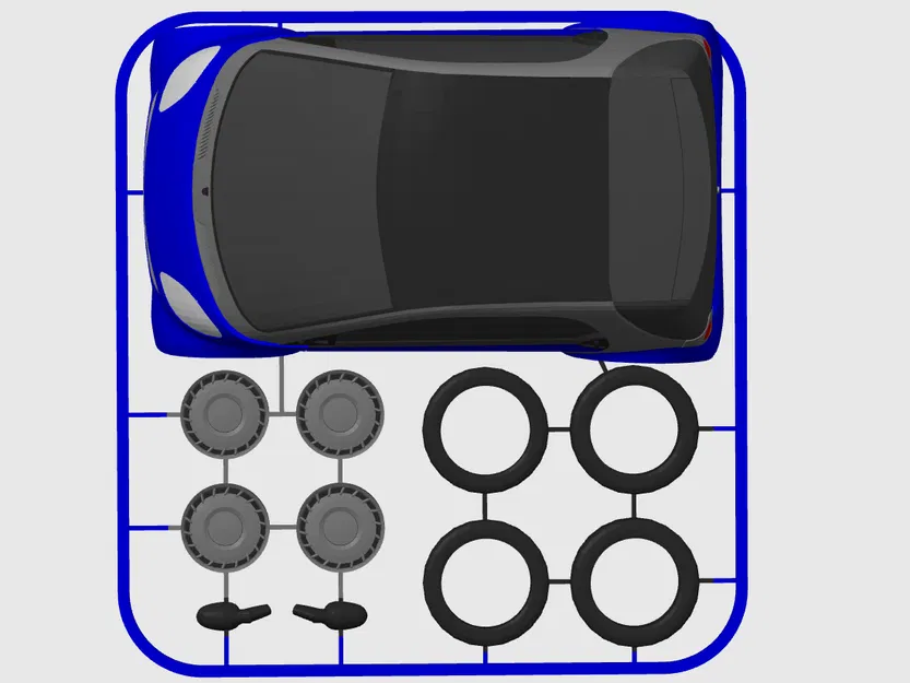 Mô hình Smart 450 / ForTwo Kit Card (tỷ lệ 1:24) - Image 7