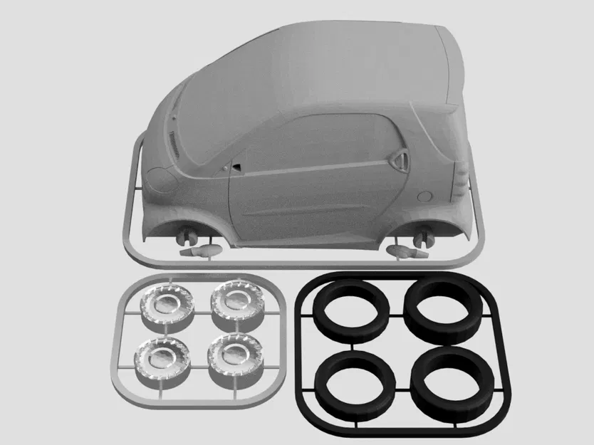 Mô hình Smart 450 / ForTwo Kit Card (tỷ lệ 1:24) - Image 8