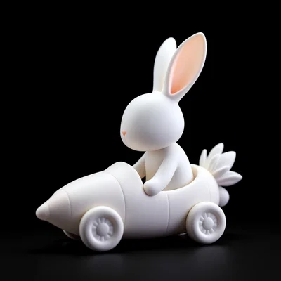 Vật phẩm trang trí xe hơi hình chú thỏ Phục Sinh – Thiết kế cực xinh