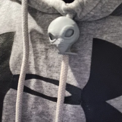 Mẫu in 3D đầu người ngoài hành tinh (Alien Head Bead) trang trí dây áo